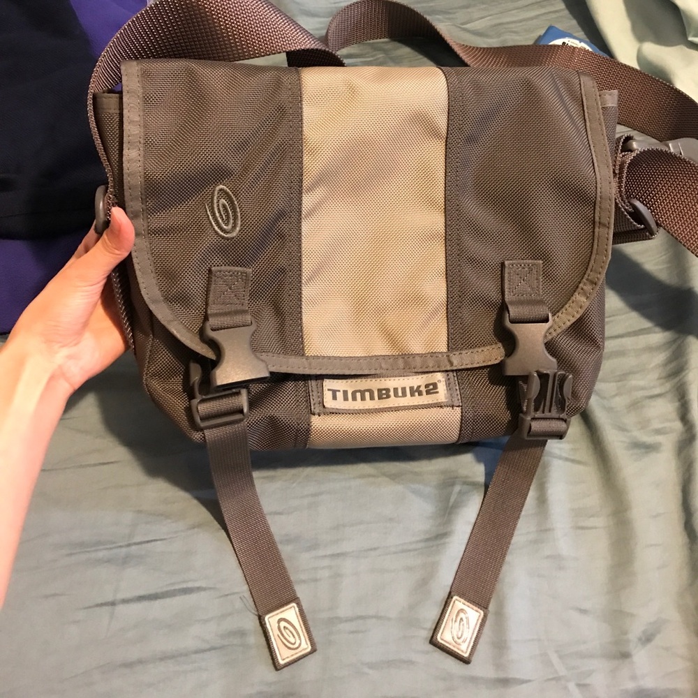 Timbuk2 Gray and Tan Laptop Bag